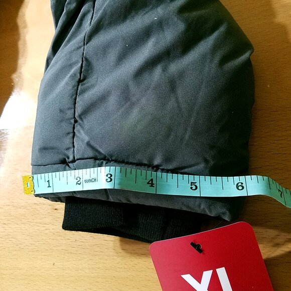 DKNY Long Quilted Puffer Jacket XL Gray New With Tags Removable Hood - Picture 10 of 16